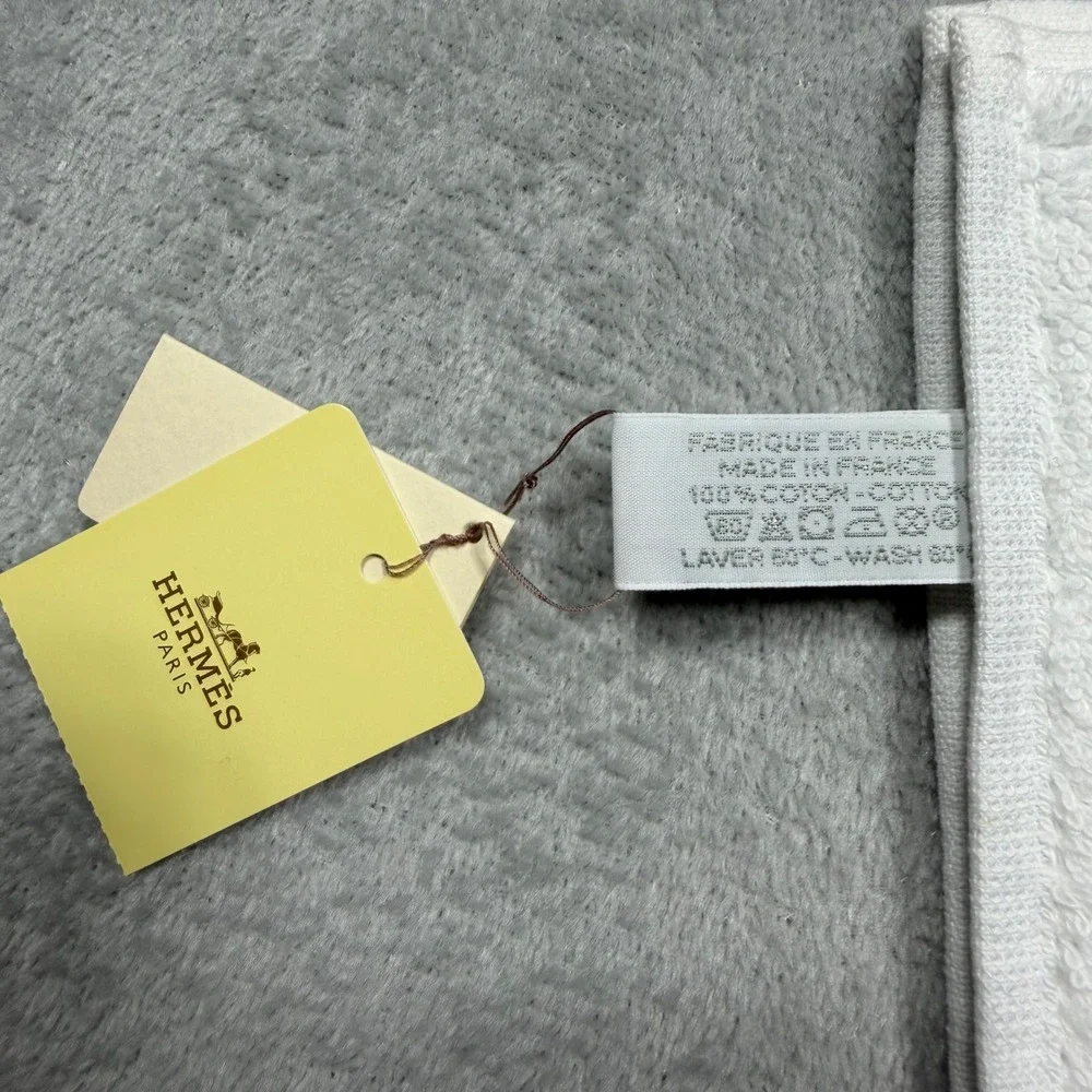 Hermes Carre Animaux Pixel Cotton Wash Cloth Luxury Nursery Towel OS NWT BOX